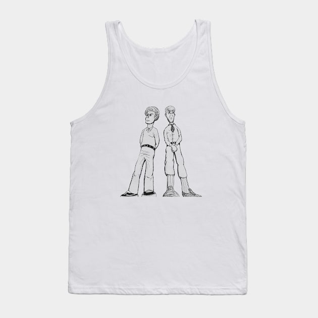 JCP Two Bois BW Tank Top by JC and the Pennis Band